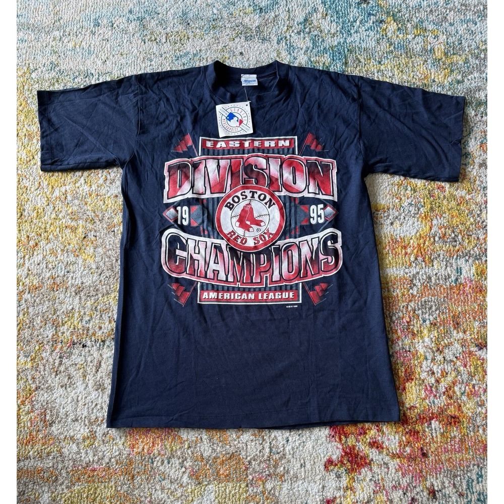Vtg‎ 1995 Boston Red Sox Eastern Champions T-Shirt Salem Sportswear L Deadstock